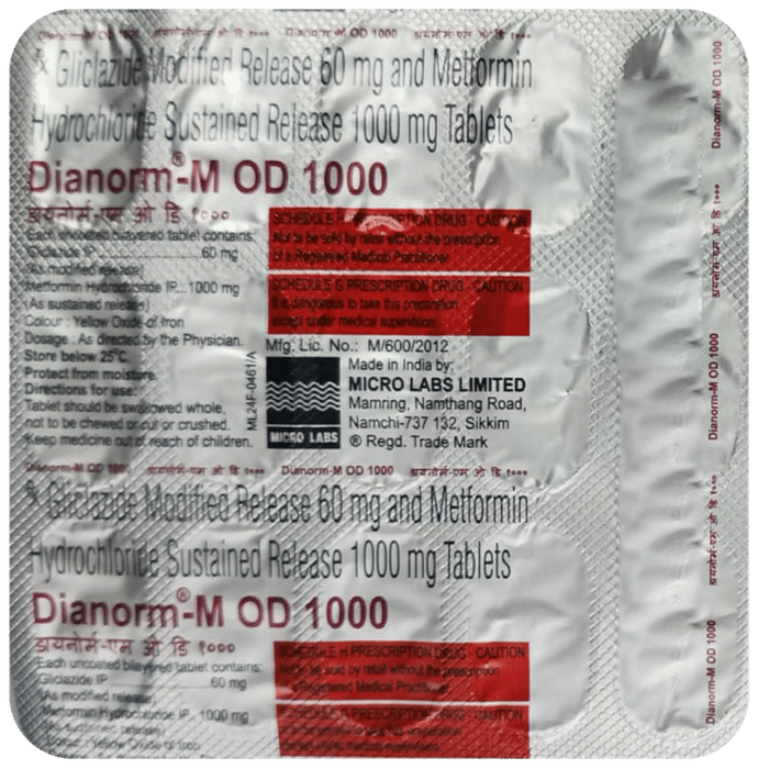 Dianorm-M OD 1000 Tablet SR