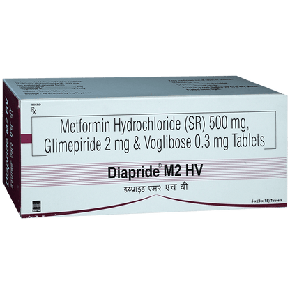 Diapride M2 HV 2mg/500mg/0.3mg Tablet SR