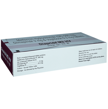 Diapride M2 HV 2mg/500mg/0.3mg Tablet SR