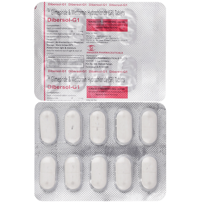 Dibersol-G 1 Tablet SR - Classic Derma