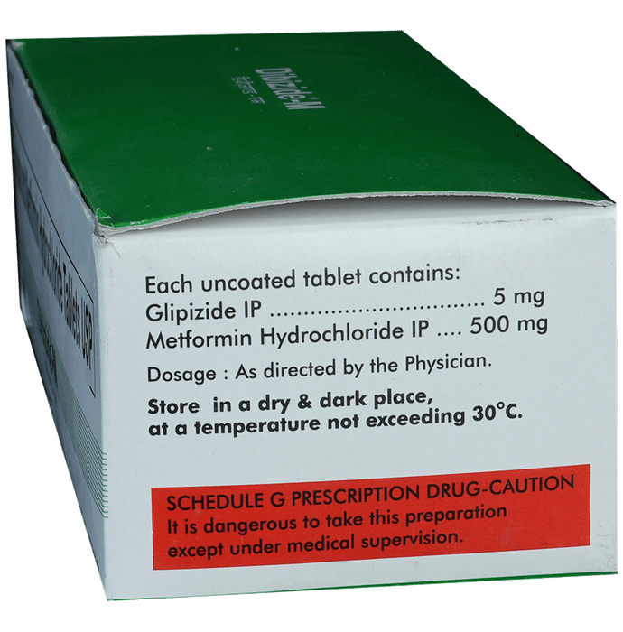 Dibizide M 5mg/500mg Tablet