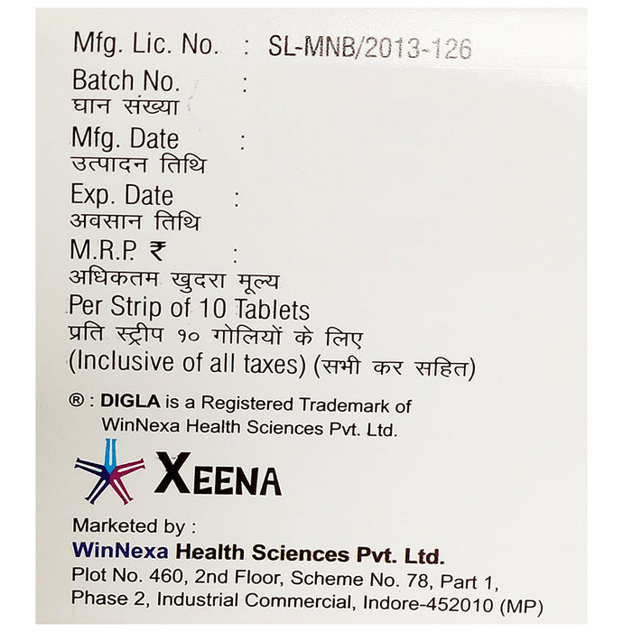 Digla M 10/1000 Tablet ER