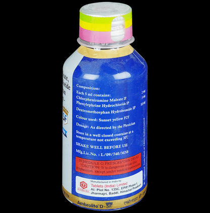 Ambrolite D Sugar Free Syrup