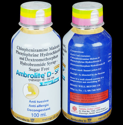 Ambrolite D Sugar Free Syrup