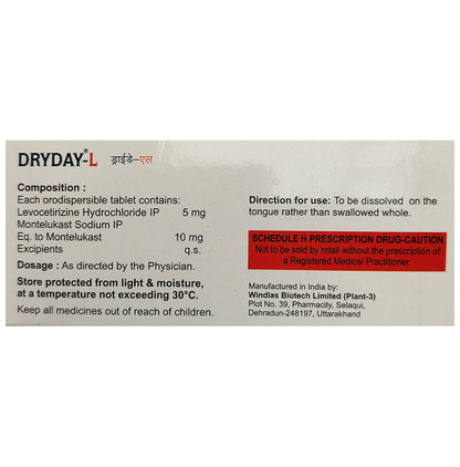 Dryday-L Tablet DT