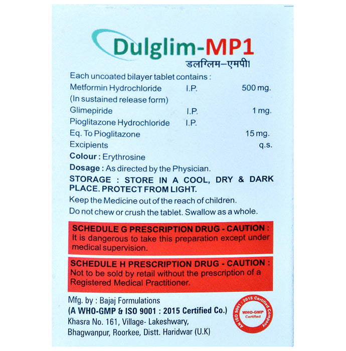 Dulglim-MP1 Tablet SR