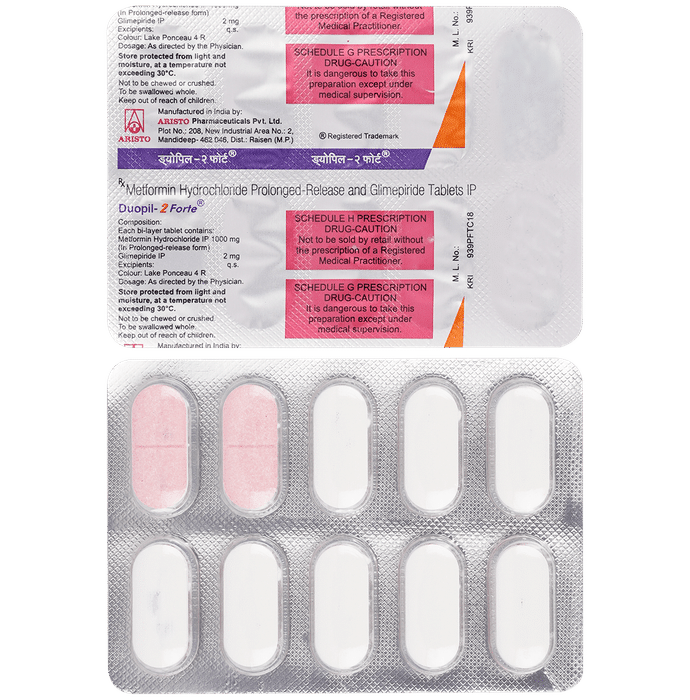 Duopil 2 Forte Tablet PR - Classic Derma