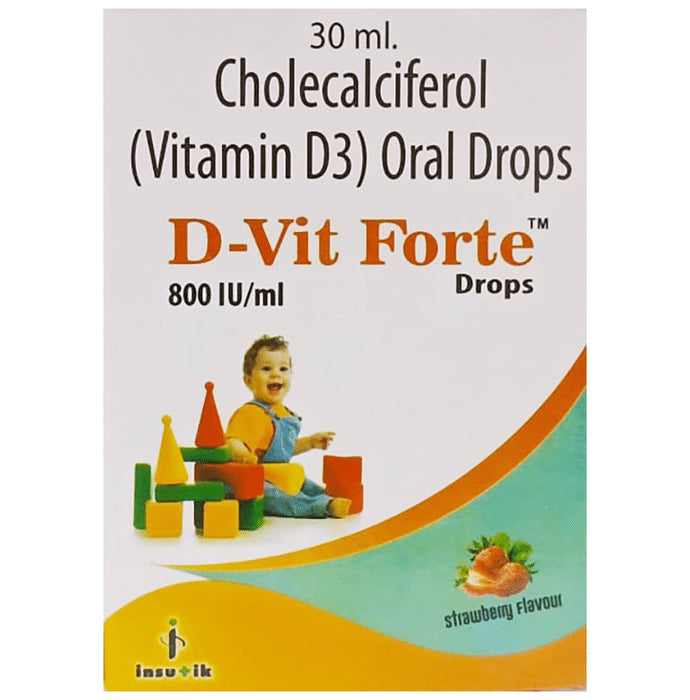 D-Vit Forte Oral Drops Strawberry - Classic Derma