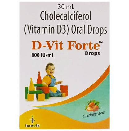 D-Vit Forte Oral Drops Strawberry - Classic Derma