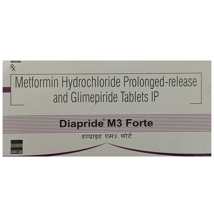 Diapride M3 Forte Tablet PR - Classic Derma