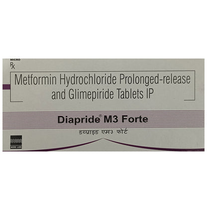 Diapride M3 Forte Tablet PR - Classic Derma