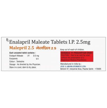 Malepril 2.5 Tablet