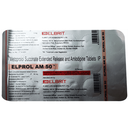 Elprol AM 5mg/50mg Tablet ER - Classic Derma