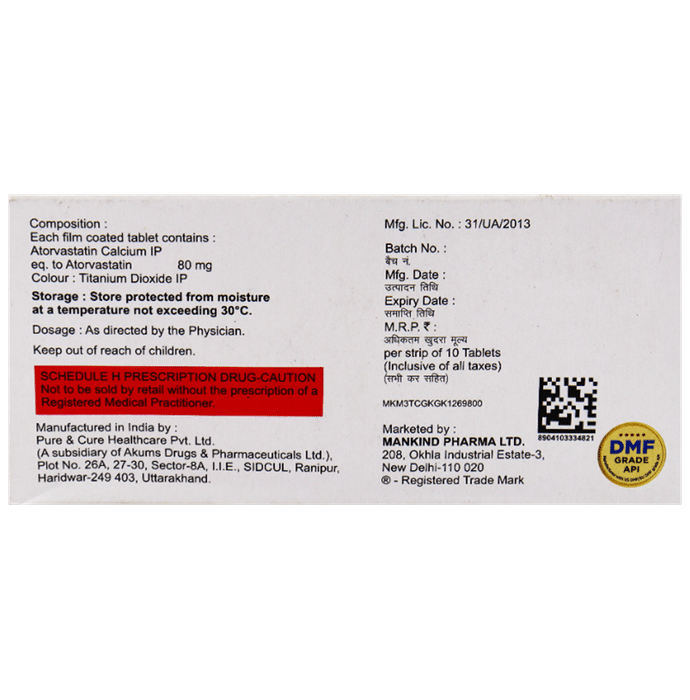 Lipikind 80 Tablet