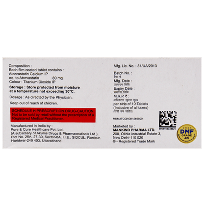 Lipikind 80 Tablet