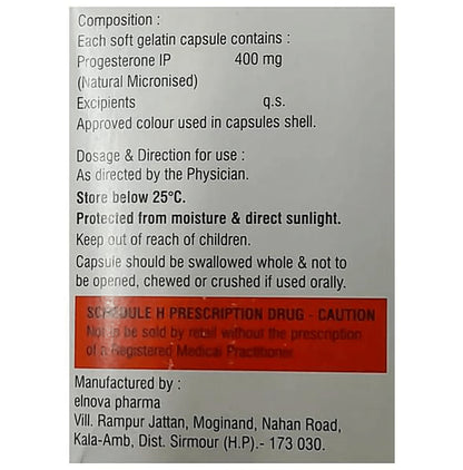 Emprogest 400 Soft Gelatin Capsule