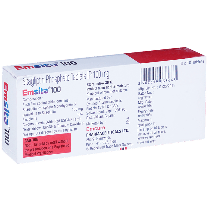 Emsita 100mg Tablet