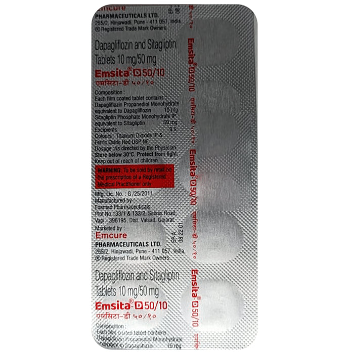 Emsita-D 50/10 Tablet