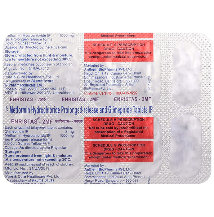 Enristas 2MF Tablet PR - Classic Derma