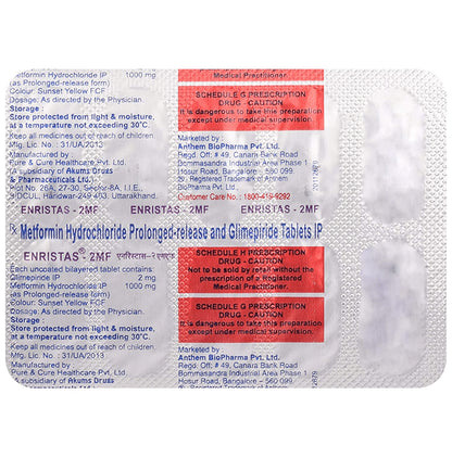 Enristas 2MF Tablet PR - Classic Derma