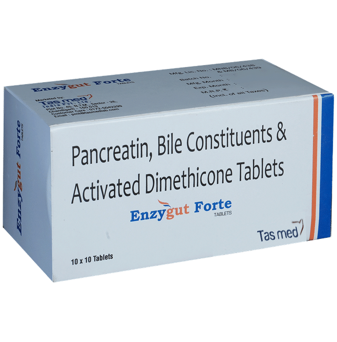 Enzygut Forte 192mg/25mg/40mg Tablet
