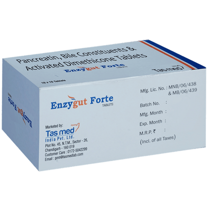 Enzygut Forte 192mg/25mg/40mg Tablet