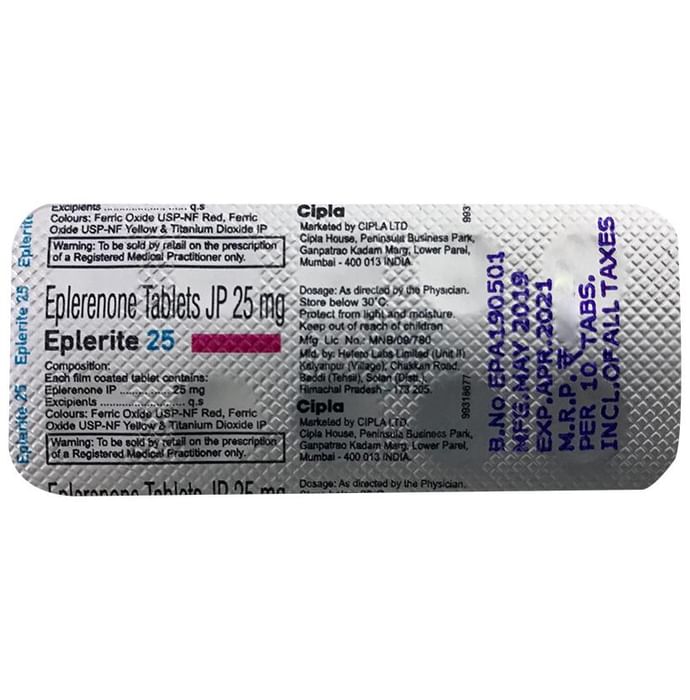 Eplerite 25 Tablet - Classic Derma
