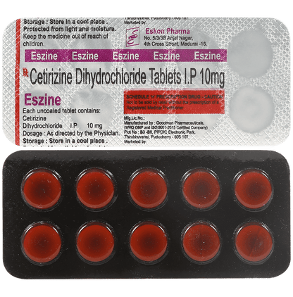 Eszine 10mg Tablet - Classic Derma
