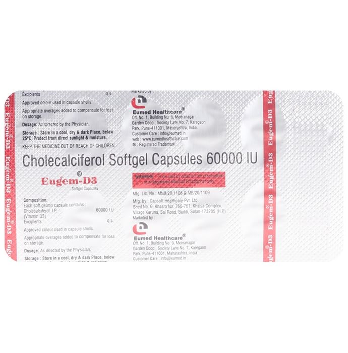 Eugem-D3 Softgel Capsule