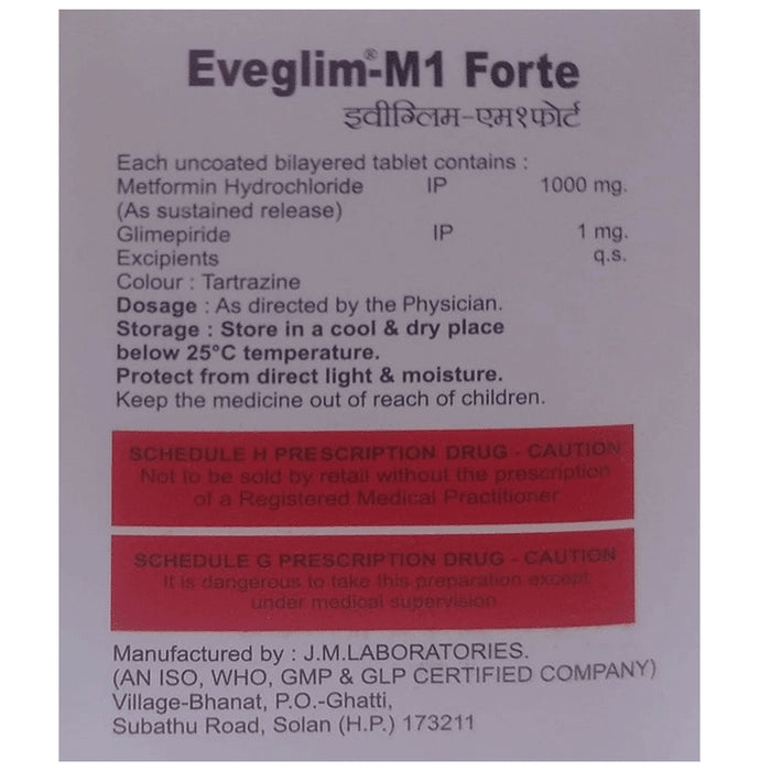 Eveglim M1 Forte Tablet SR
