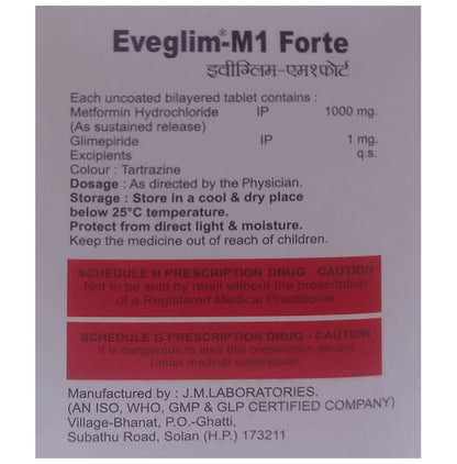 Eveglim M1 Forte Tablet SR