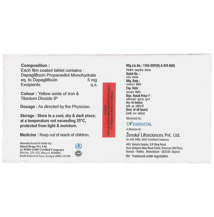 Evidapa 5 Tablet