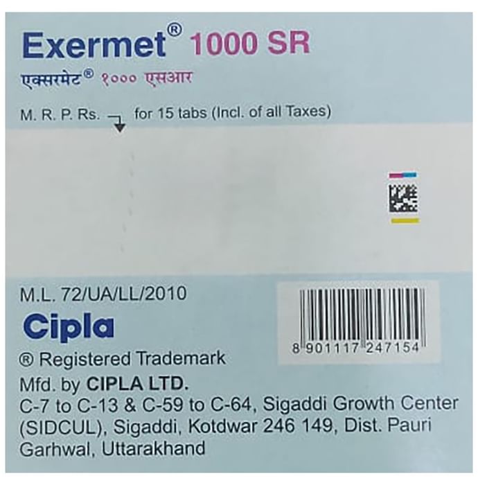 Exermet 1000 Tablet SR