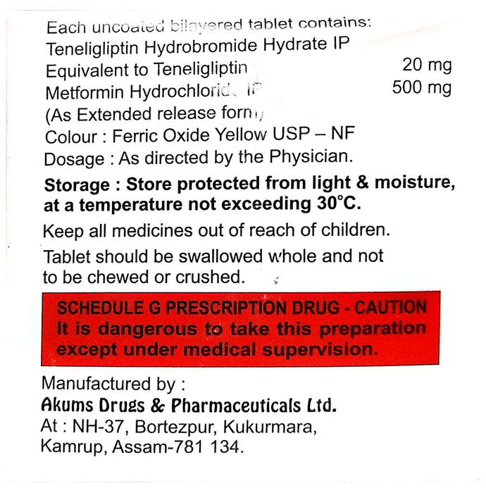 Exigliptin M 500 Tablet SR