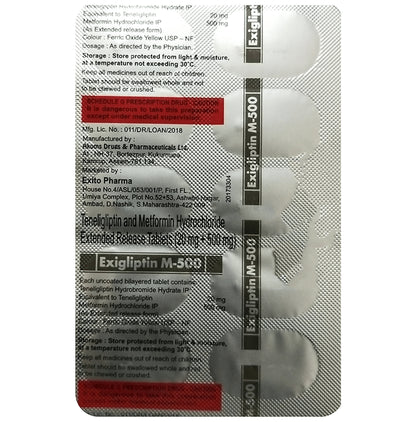 Exigliptin M 500 Tablet SR