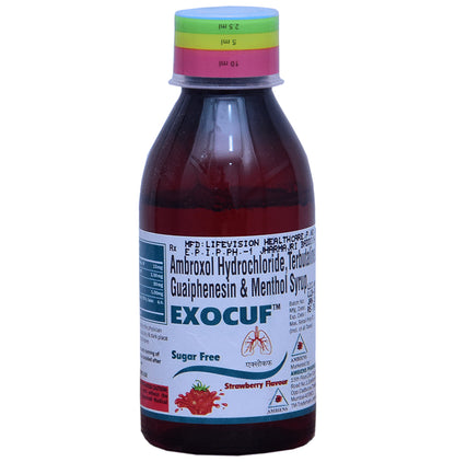 Exocuf Syrup Strawberry Sugar Free - Classic Derma