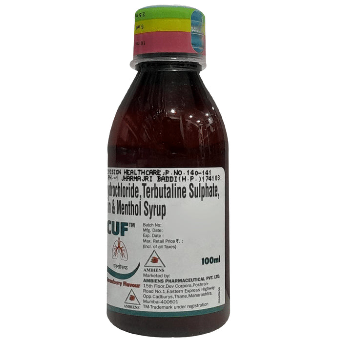 Exocuf Syrup Strawberry Sugar Free