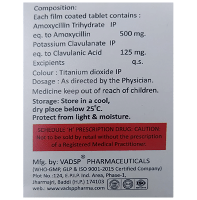 Cariomox 625 Tablet