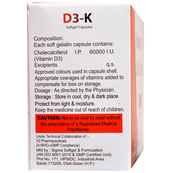 D3K Softgel Capsule