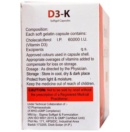 D3K Softgel Capsule