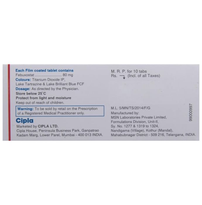 Febucip 80 Tablet