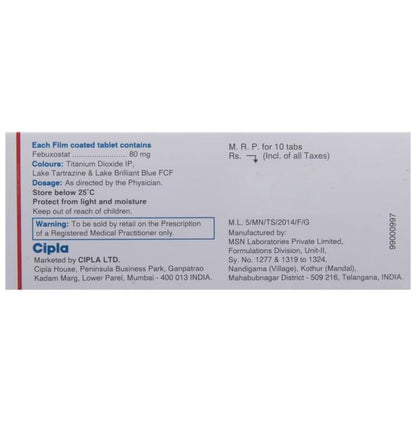Febucip 80 Tablet