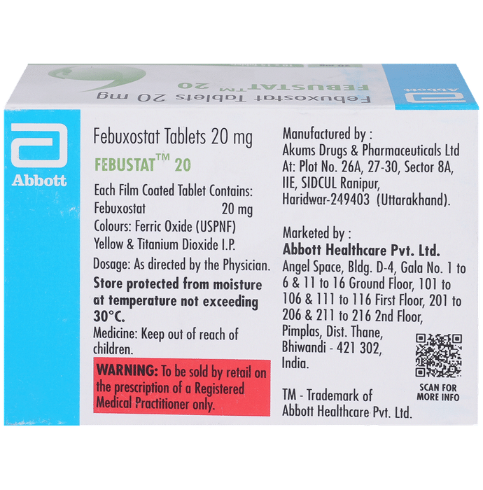 Febustat 20mg Tablet
