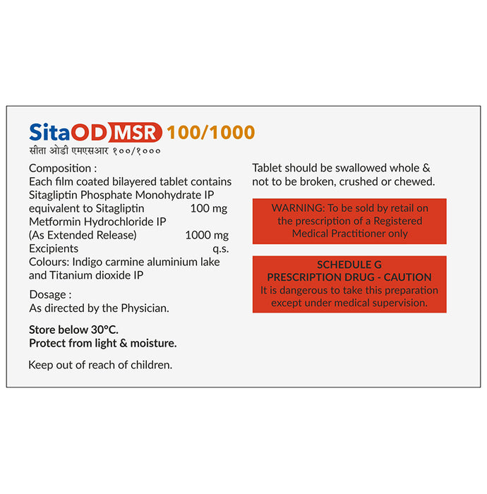SitaOD MSR 100/1000 Tablet