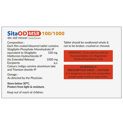 SitaOD MSR 100/1000 Tablet