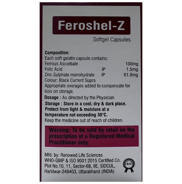 Feroshel-Z Softgel Capsule