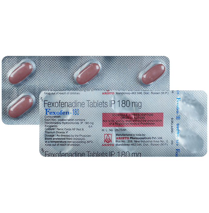 Fexofen 180mg Tablet - Classic Derma