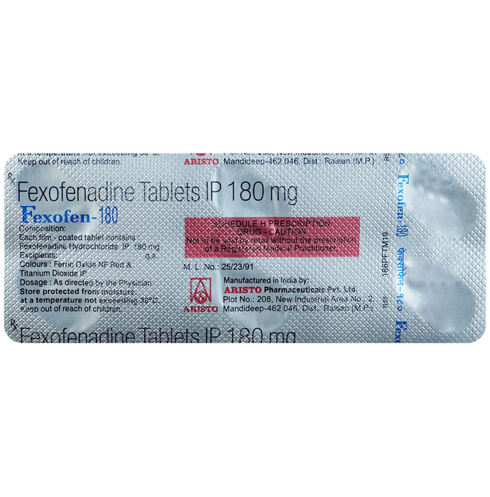 Fexofen 180mg Tablet