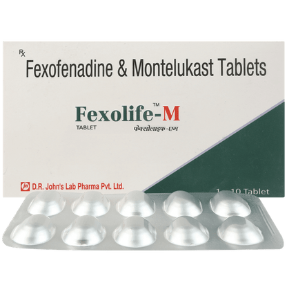 Fexolife M 10 mg/120 mg Tablet - Classic Derma