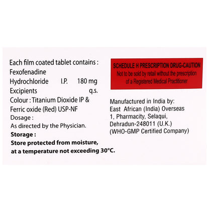 Fexoskin 180 Tablet